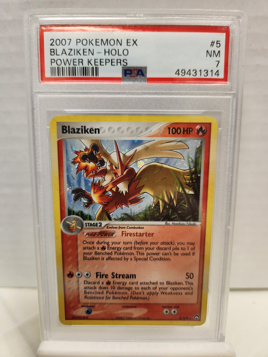 Pokemon Blaziken-Holo #5 PSA 76 Power Keepers